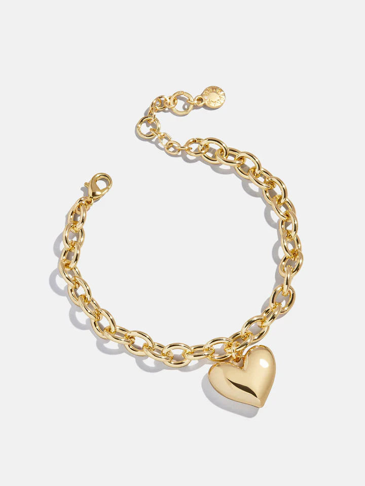 BaubleBar: Millie Bubble Heart Bracelet in Gold (90022)