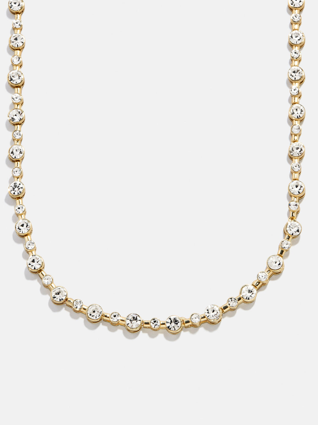 Baublebar: Jolie Tennis Necklace in Clear/Gold