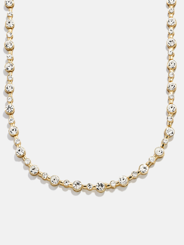 Baublebar: Jolie Tennis Necklace in Clear/Gold