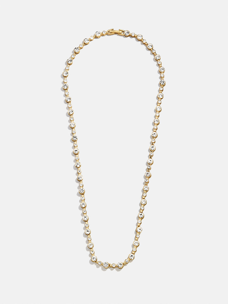 Baublebar: Jolie Tennis Necklace in Clear/Gold