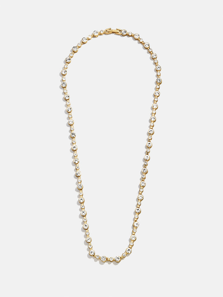 Baublebar: Jolie Tennis Necklace in Clear/Gold