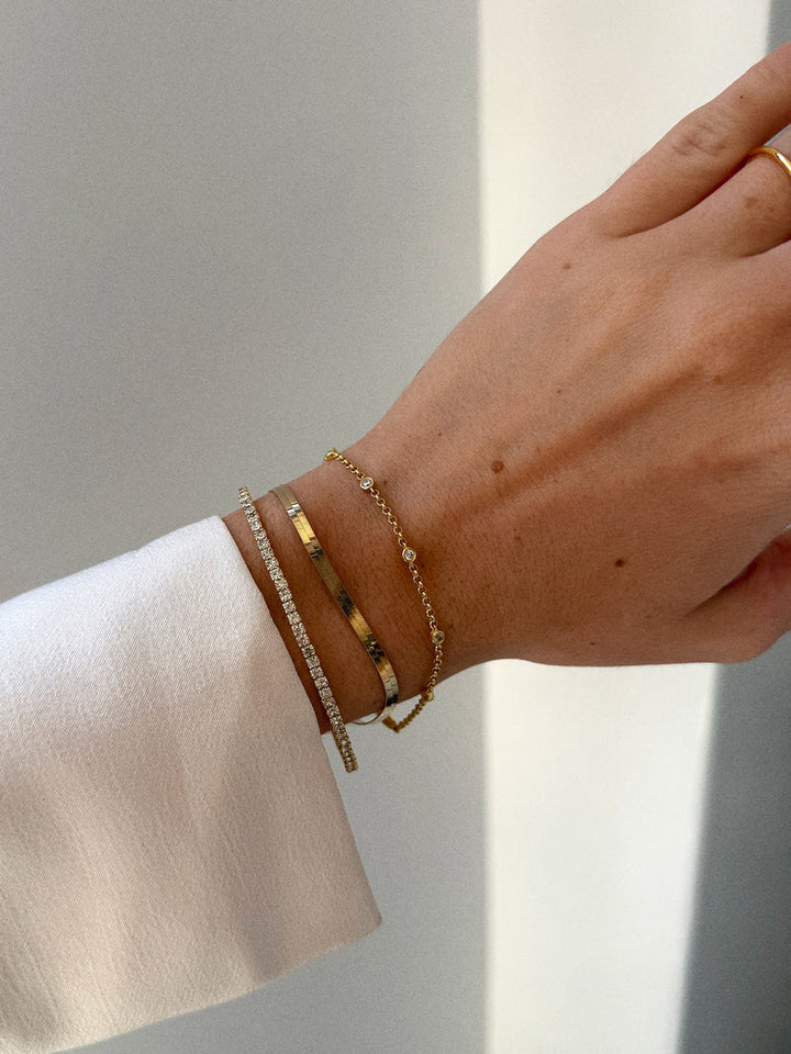 Baublebar: Rumi Open Cuff Bracelet in Clear