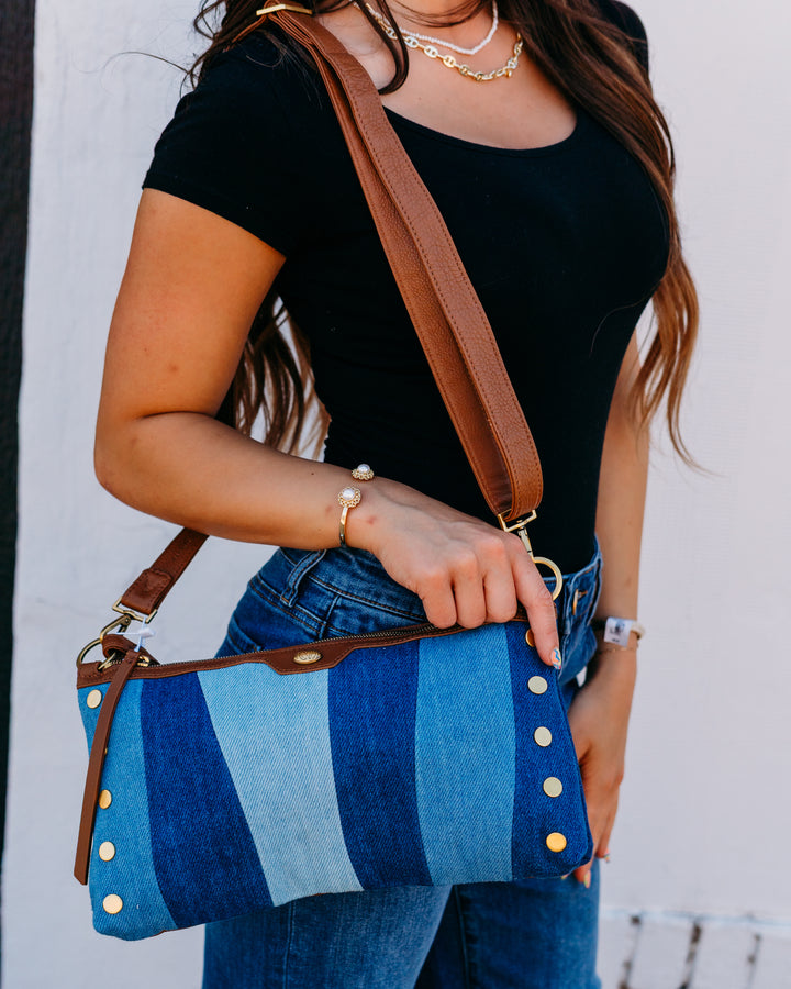 Hammitt: Kyle Handbag in Silverlake and Antique Gold (18682) - The Vogue Boutique