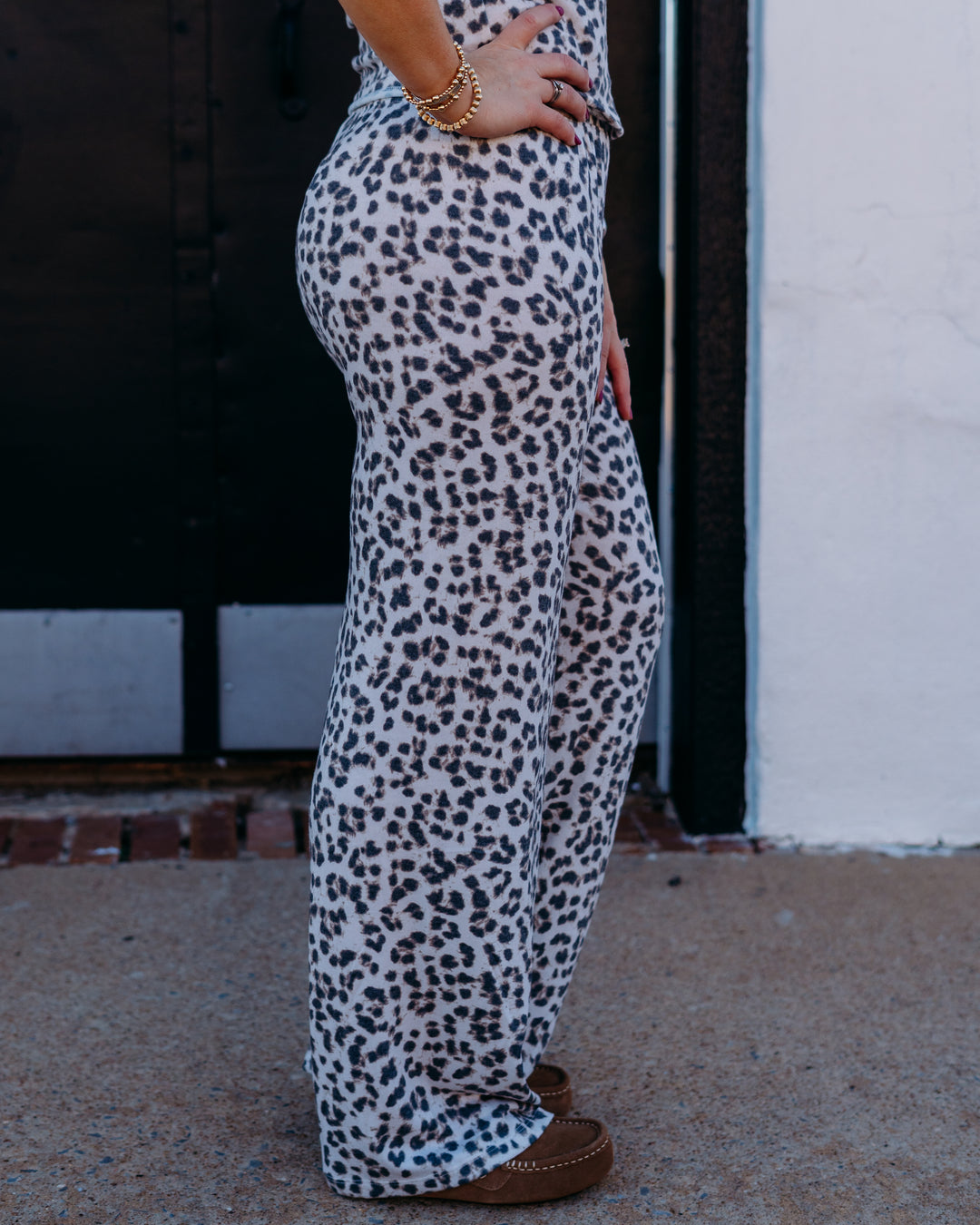 Z Supply: Luxe Leopard Pant in Champagne