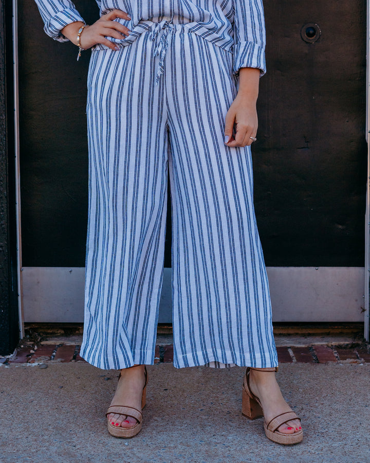 Z Supply: The Perfect Striped Pant in White (ZP262116) - The Vogue Boutique