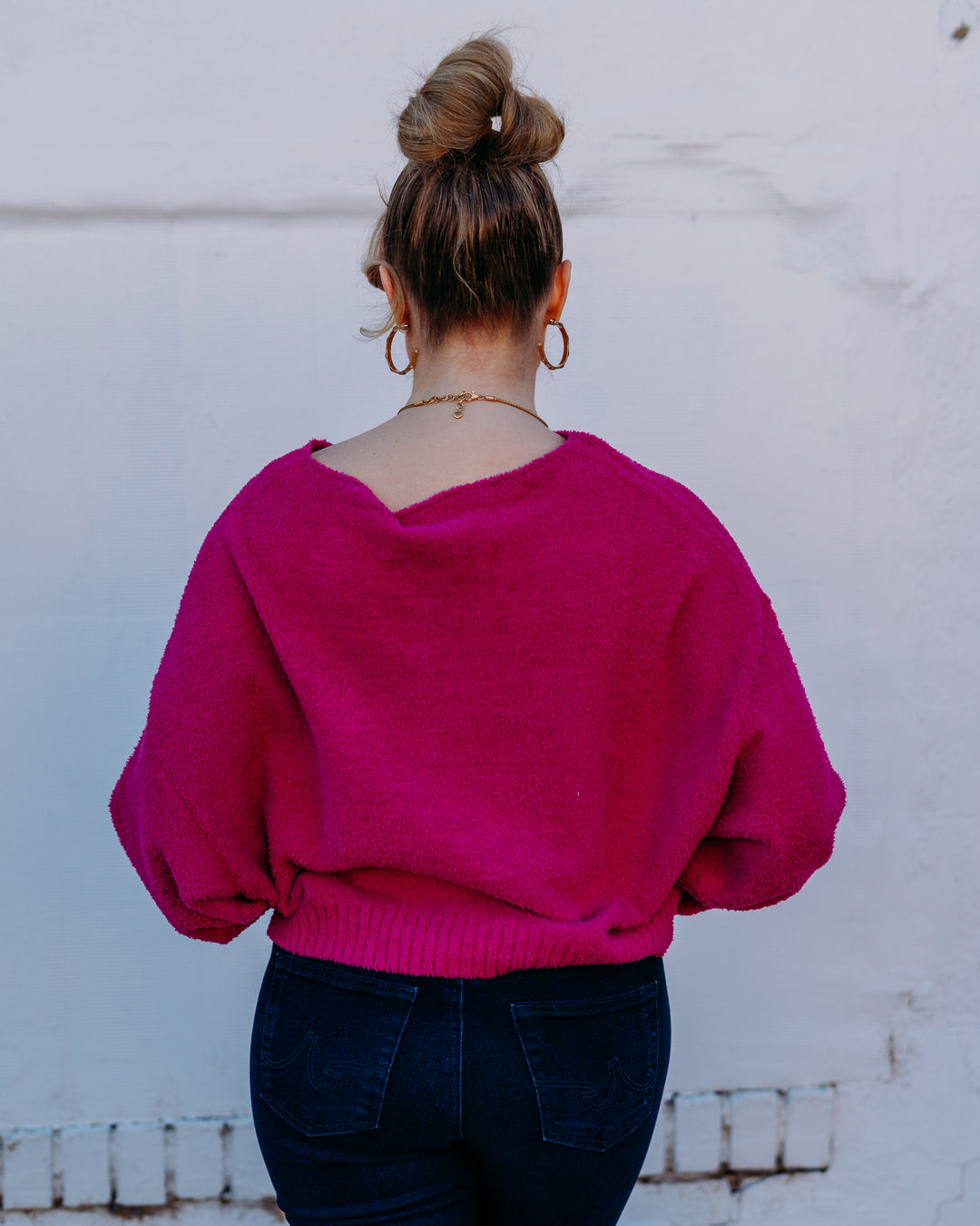 UGG: Novalie Slouchy Pullover Sweater in Chroma Pink (1172230)