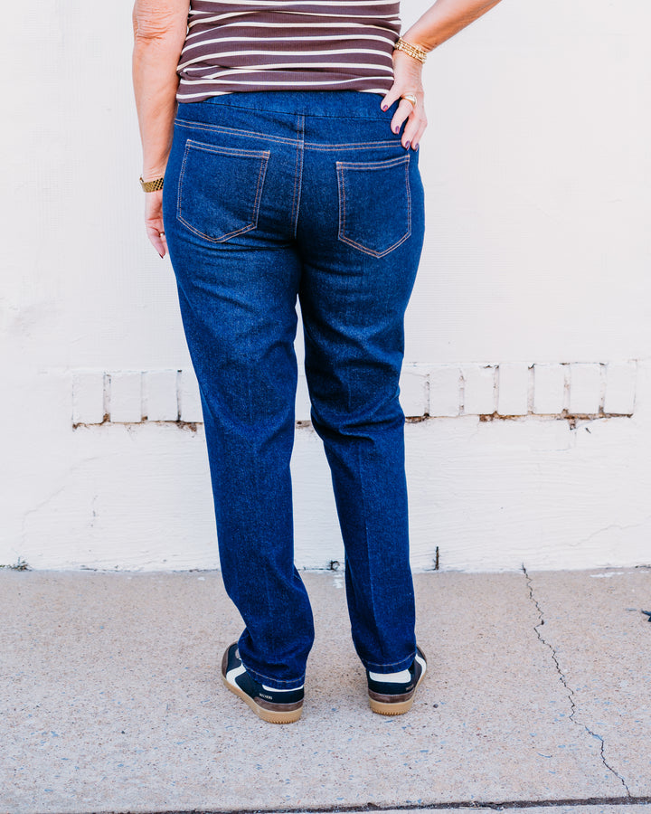 Multiples: Ankle Jeans in Midnight Indigo