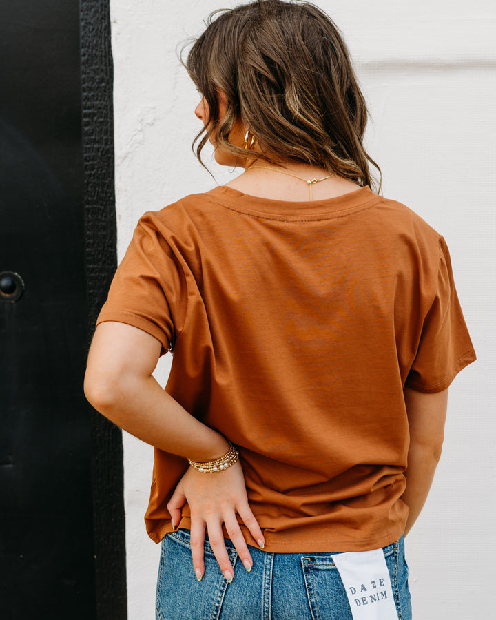 Another Love: Amaya Top in Brown Sugar