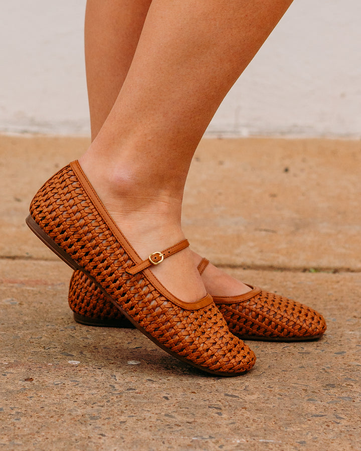 Clarks: Livia Flats Sky Tan Weave