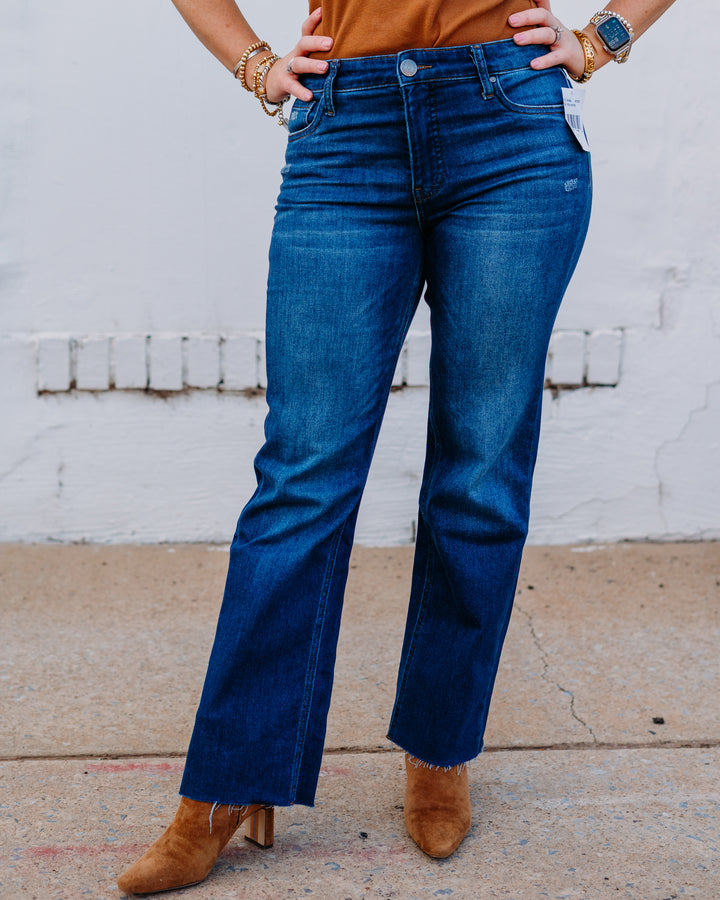 Kut: Kelsey High Rise Fab AB Ankle Flare-NSET Leg