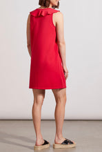 Load image into Gallery viewer, Tribal: A Line Dress with Frill &amp; Removable Lace Up in Lipstick Red 5434O-4952
