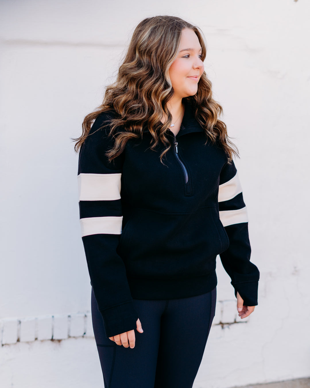 Glyder: Prodigious Scuba in Black and Oatmilk (Oversized)