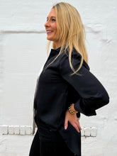 Load image into Gallery viewer, Glam: Button Down Color Block Shirt in White
