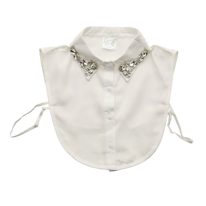 Summer Tees: Women's White Jewel Corporate Collar