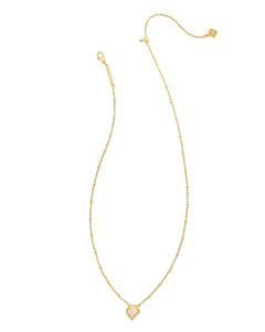 Kendra Scott: Framed Tess Satellite Necklace in Gold Iridescent Drusy