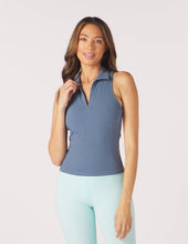 Load image into Gallery viewer, Glyder: Ace Polo Tank in Washed Blue
