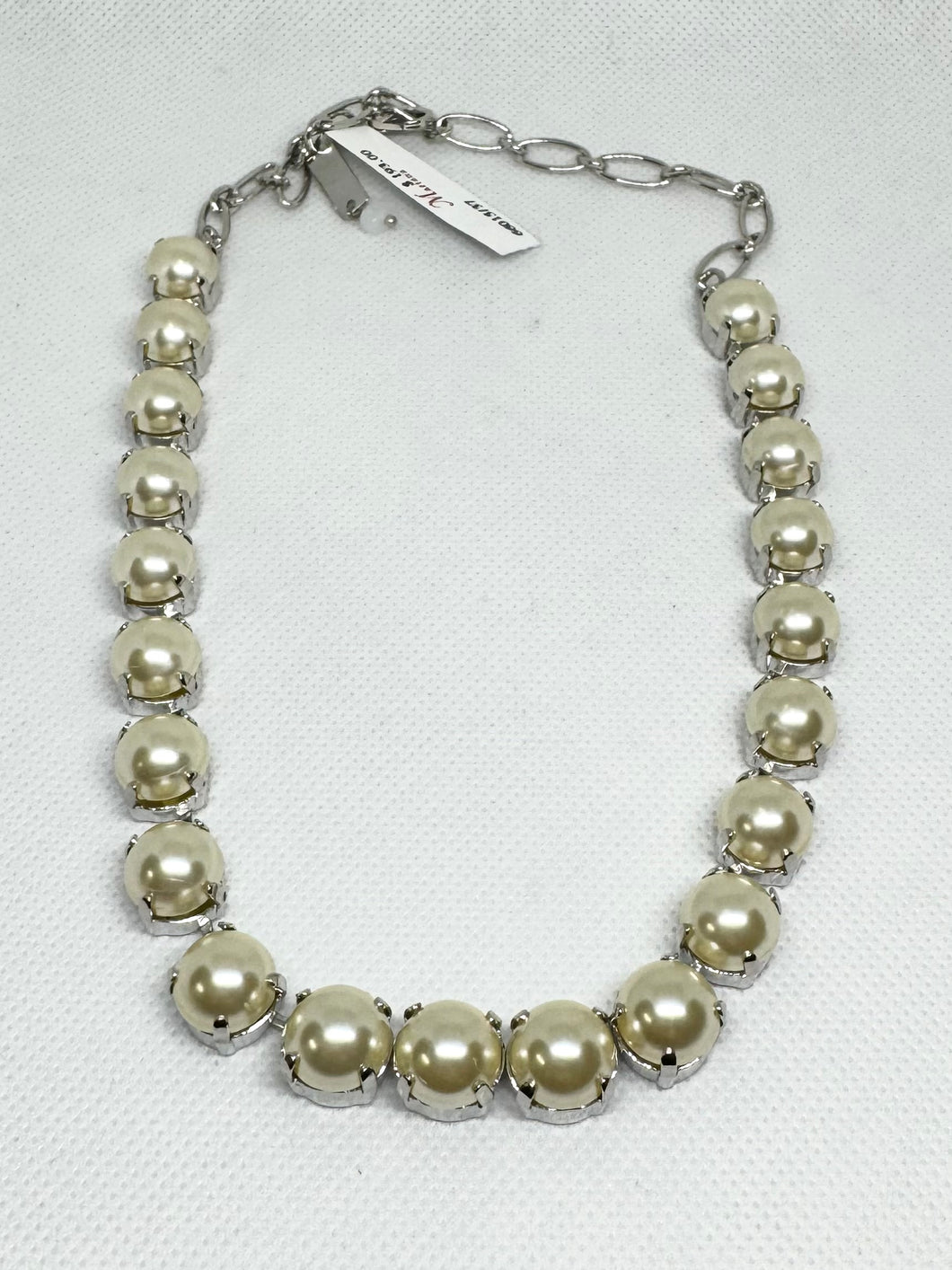 Mariana: Silver Large Round Necklace in 