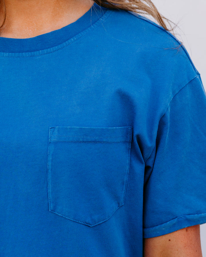 Thread & Supply: Kick Back Dress in Denim Blue - The Vogue Boutique