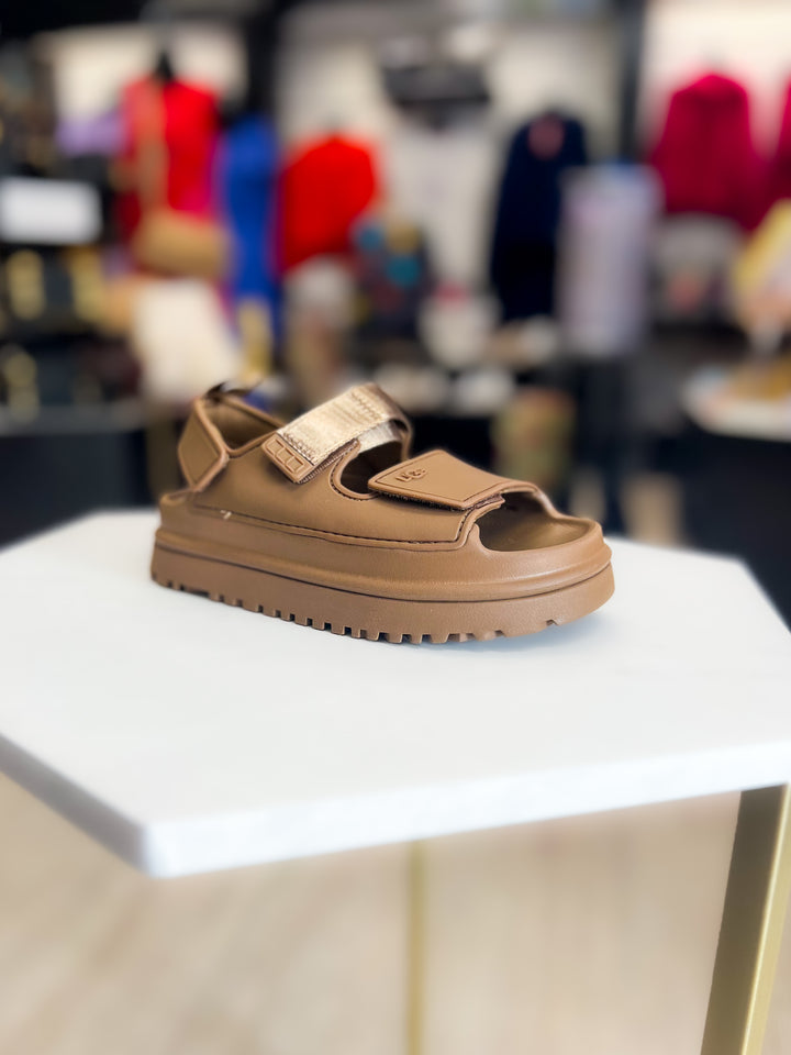 UGG: K Goldenglow Sandal in Bison Brown
