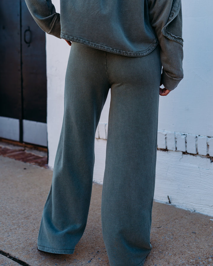 Z Supply: Hunter Knit Pant in Hunter Green