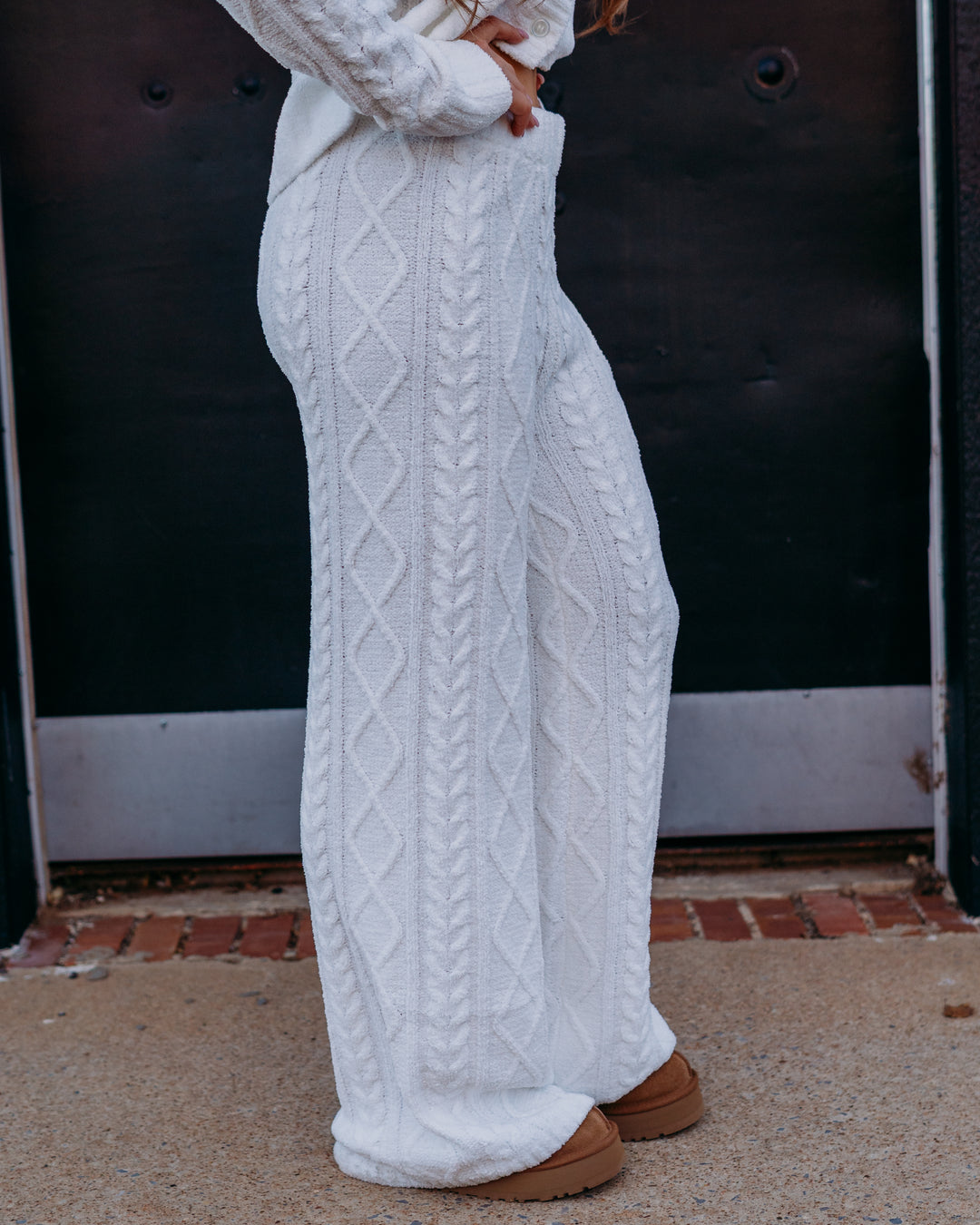 Z Supply: Gemma Cable Pant in Vanilla Ice