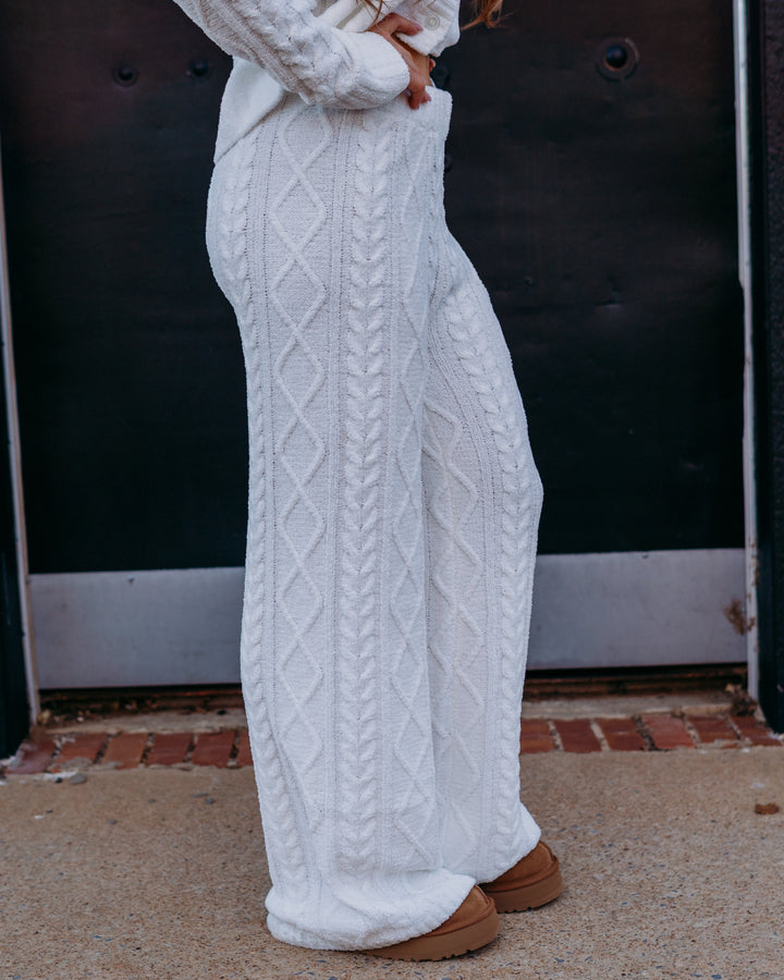 Z Supply: Gemma Cable Pant in Vanilla Ice