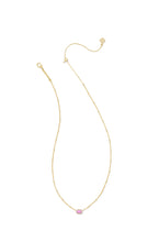 Load image into Gallery viewer, Kendra Scott: Mini Elisa Necklace in Gold Fuchsia Magnesite
