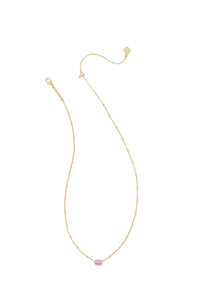 Kendra Scott: Mini Elisa Necklace in Gold Fuchsia Magnesite
