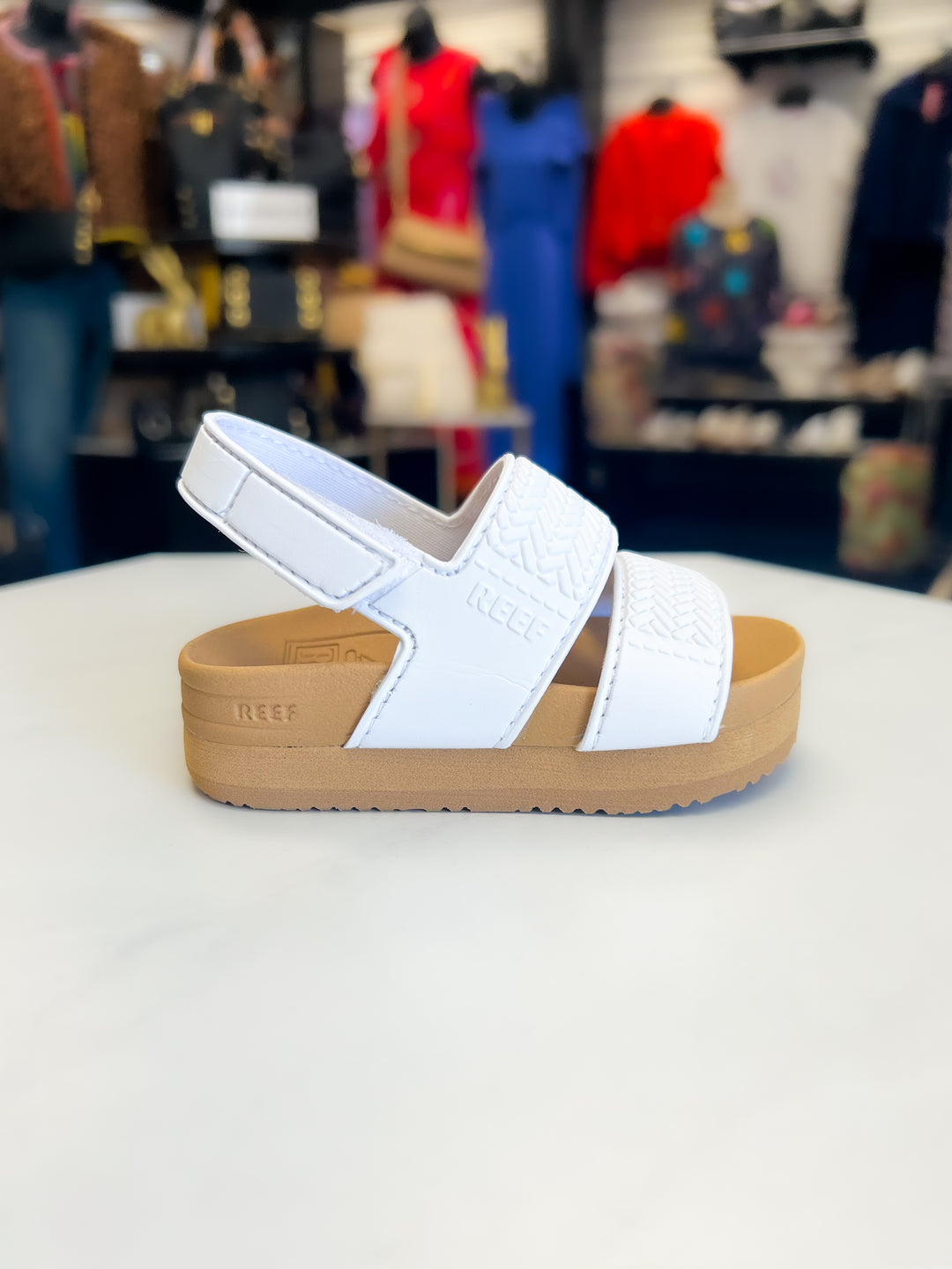 Reef: Little Water Vista in White and Tan - The Vogue Boutique