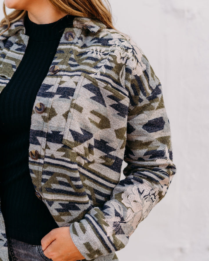 Johnny Was: Kikio Oversized Patch Pocket Jacket in Alain