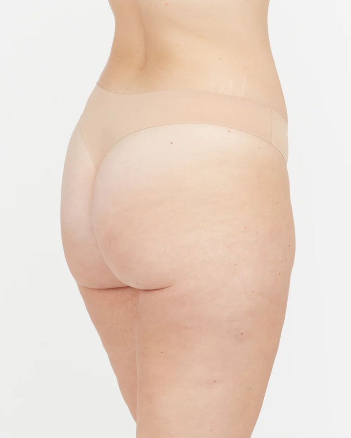 Spanx: Smooth Fit-To-You Modal Thong 3-Pack Box in Champ Beige X3