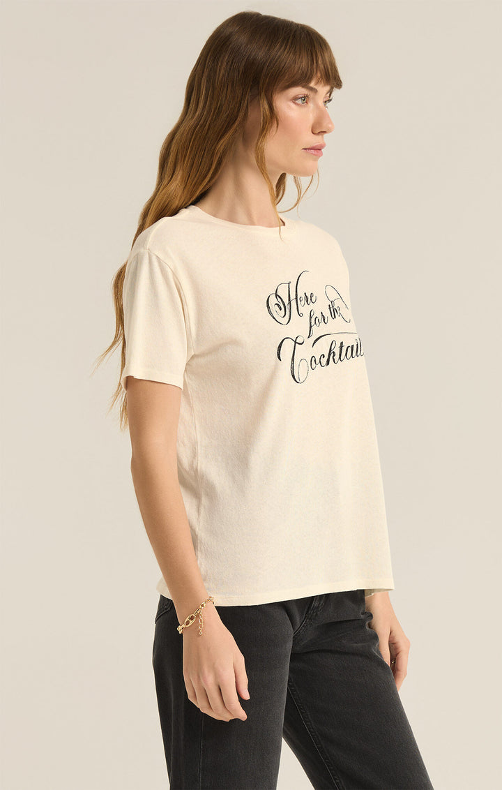 Z Supply: Cocktails Pacific Tee in Sea Salt