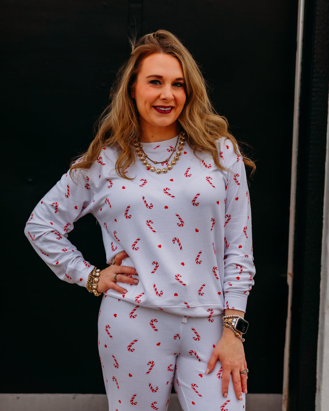 Z Supply: Cozy Candy Cane Set in White