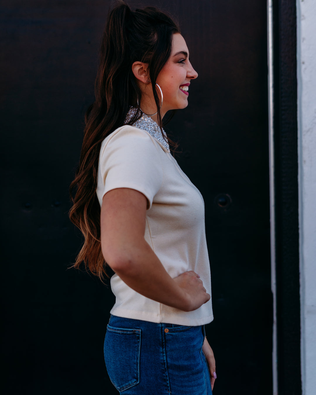 Design History: Embellished Tee in Snowbound