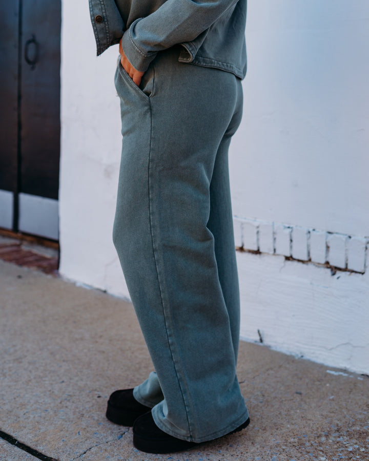 Z Supply: Hunter Knit Pant in Hunter Green