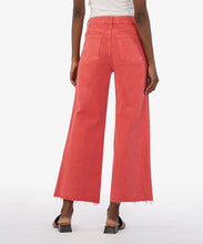 Load image into Gallery viewer, Kut: Meg High Rise Fab Ab Wide Leg Raw Hem in Strawberry
