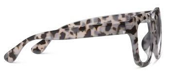 Peepers: Center Stage Reading Glasses in Grey Tortoise