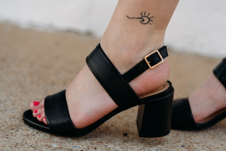 Clarks: Ezoria Sling Black Interest Sandals