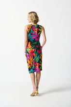 Load image into Gallery viewer, Joseph Ribkoff: Tropical Print Wrap Front Dress - 242012
