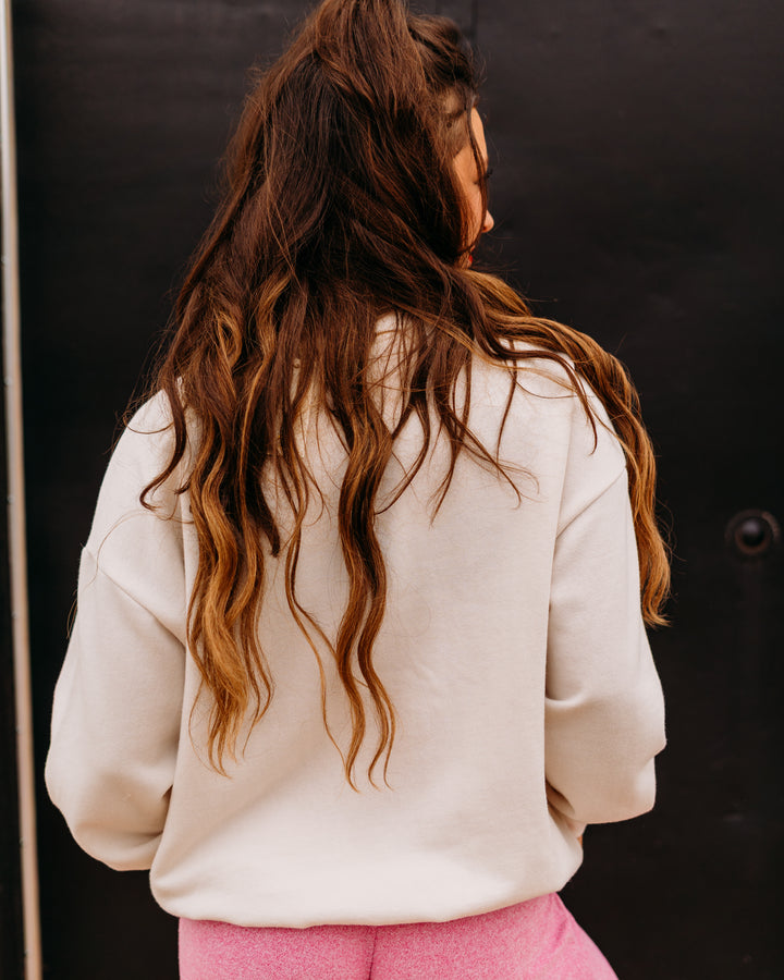 Z Supply: Oversized Love Sweatshirt in Vanilla Ice