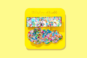 Taylor Elliott Designs: Colorful Confetti Hair Clip Set