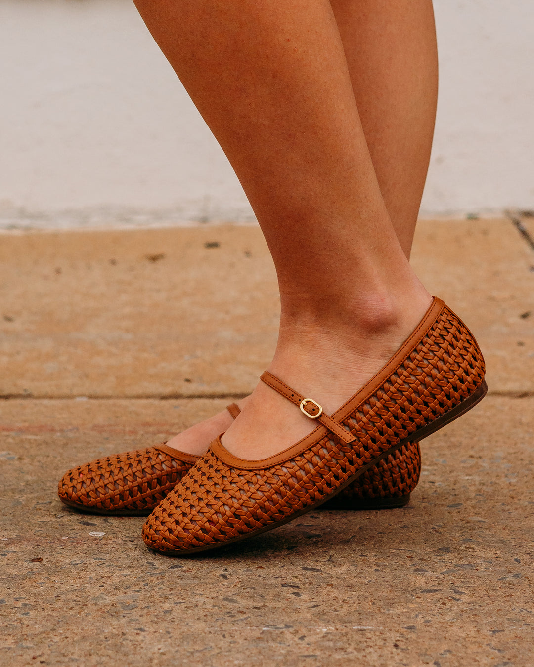 Clarks: Livia Flats Sky Tan Weave