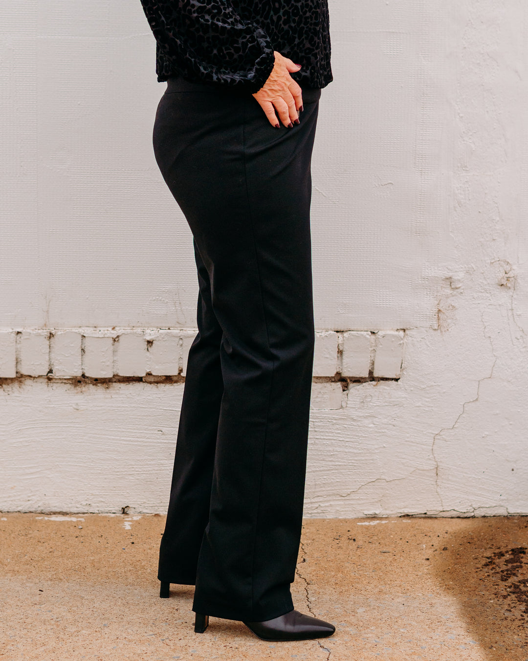 Multiples: Slim-Sation Relaxed Leg Pant Black