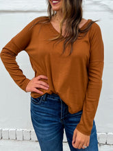 Load image into Gallery viewer, Glam: Long Sleeve Knit Top in Camel
