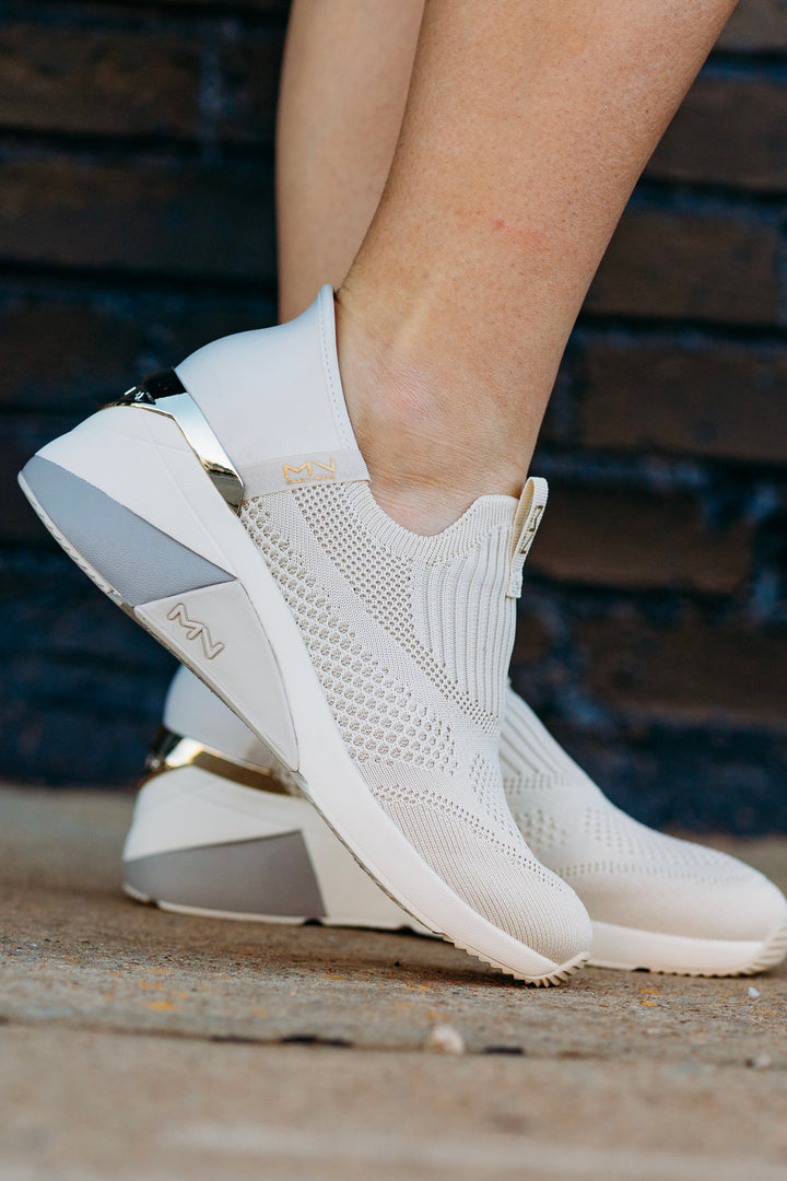 Skechers: A-Wedge-Crescent in Taupe