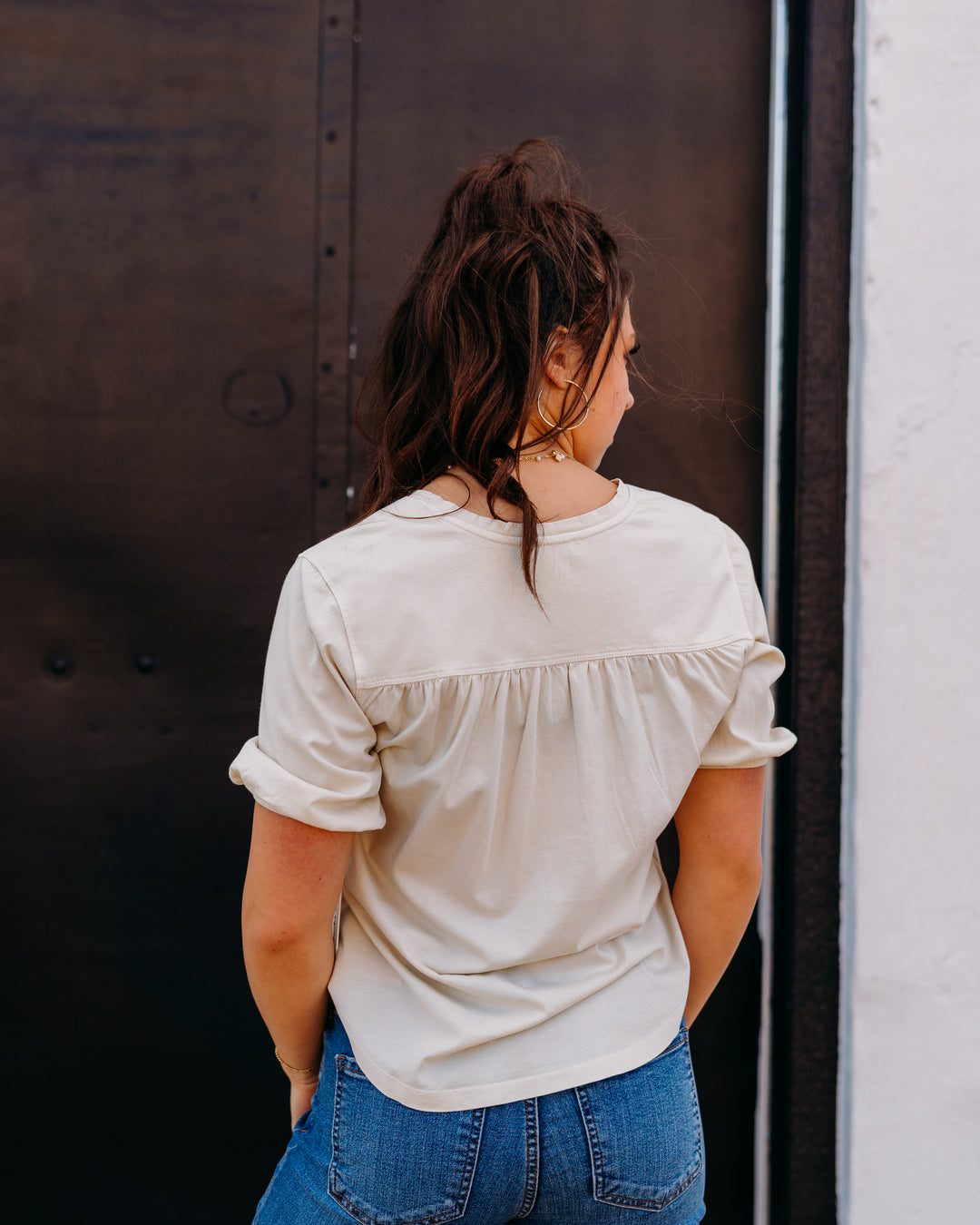Another Love: Phoebe Top in Vanilla