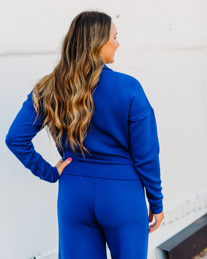 Spanx: Airessentials Track Jacket in Midnight Iris