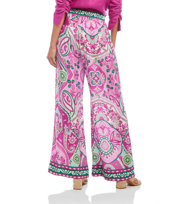 Karen Kane: Wide Leg Pants in Print (In the Garden)