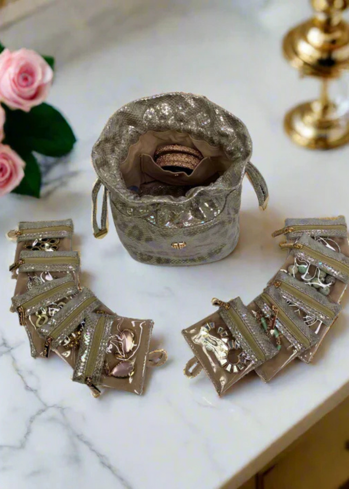 PurseN: Ultra Jewelry Case in Glimmer leopard