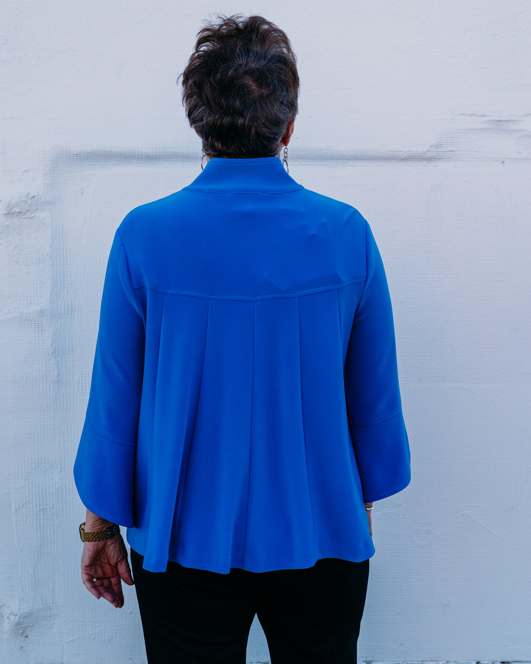 Joseph Ribkoff: Classic Trapeze Jacket in Light Blue - The Vogue Boutique